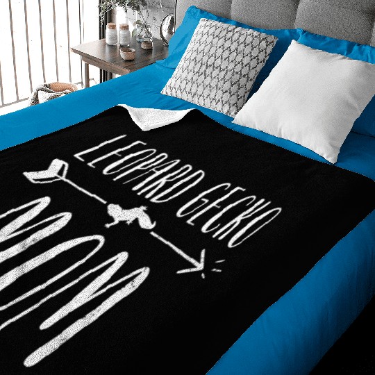 Leopard Gecko Mom Cute Lizard Women's Pet Leopard Baby Blankets