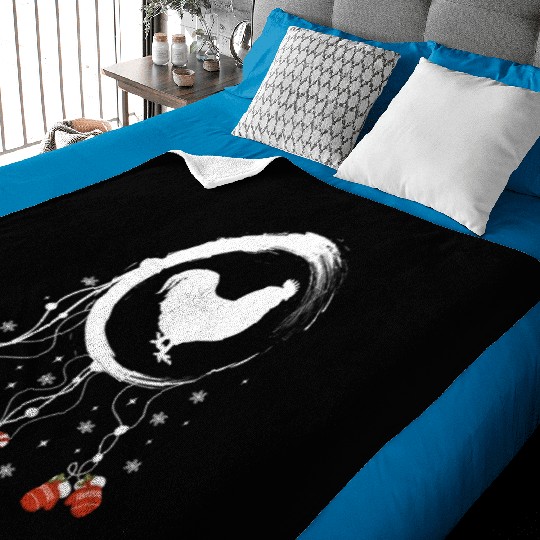 Winter dreamcatcher Christmas Rooster Baby Blankets