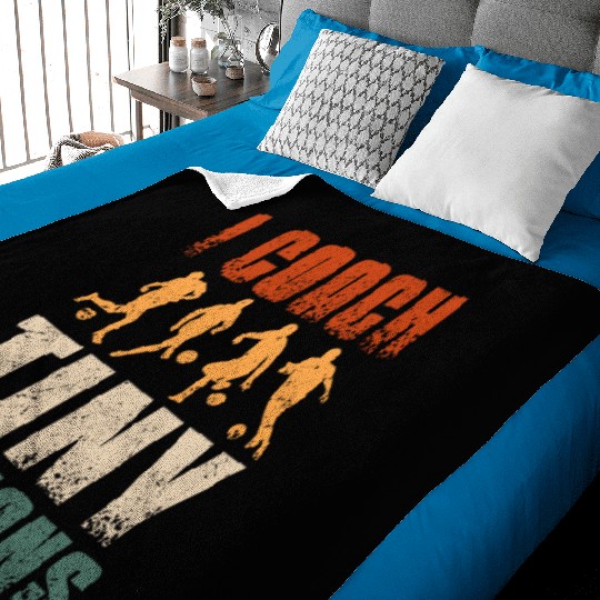 I coach tiny humans Soccer coach Baby Blankets