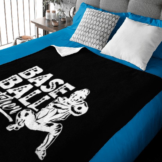 Baseball Catcher Hobby Sayings Player Baby Blankets