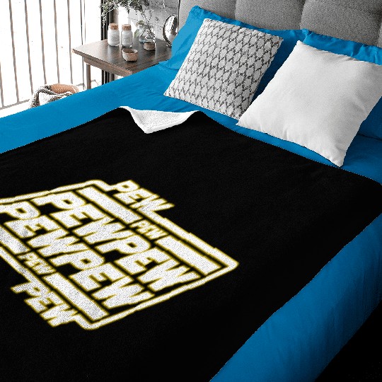 Pew Pew Pew Baby Blankets