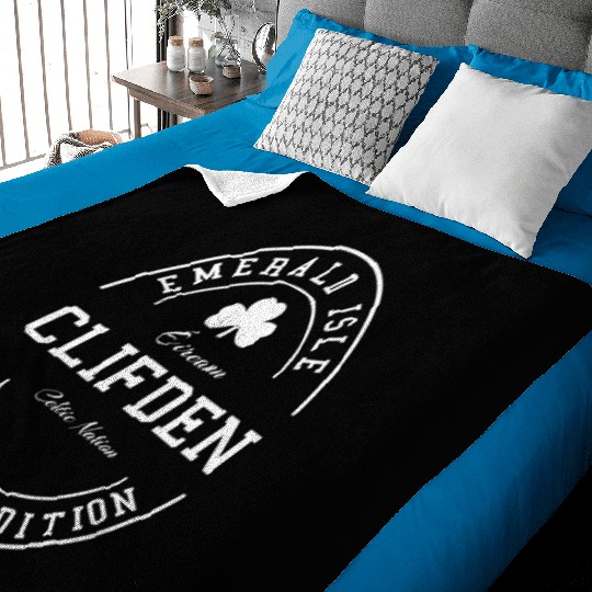 Clifden Galway Ireland Vintage Irish Souvenir Baby Blankets