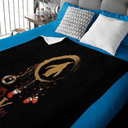 Winter dreamcatcher Christmas Penguin Baby Blankets