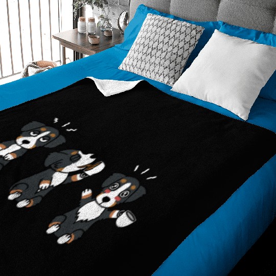 Bernese Mountain Dog Coffee Lover Baby Blankets