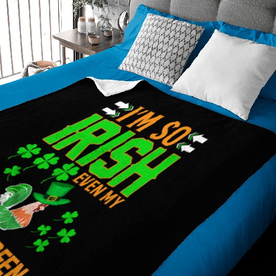 I´m So Irish Even My Cock´s Green Baby Blankets