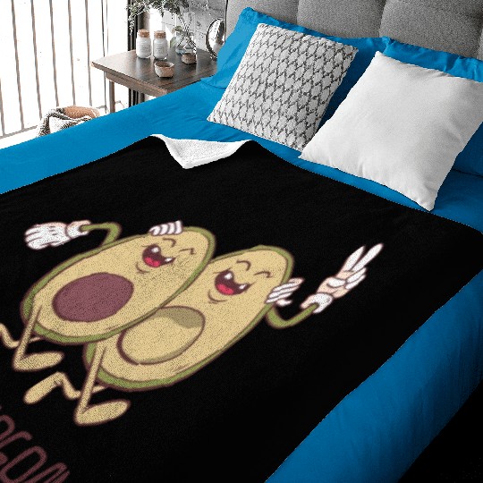 Sibling Big Brother Avocado Goals Hilarious Puns Baby Blankets
