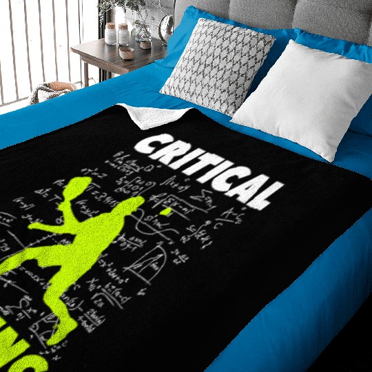Pickleball Critical Dinking, Funny Pickle Ball. Baby Blankets