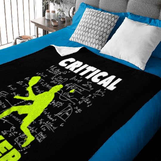 Pickleball Critical Dinker, Funny Pickle Ball. Baby Blankets
