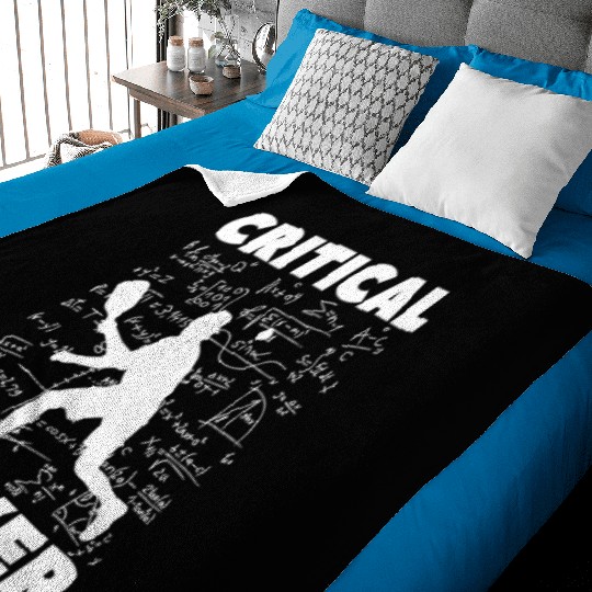 Pickleball Critical Dinker, Funny Pickle Ball. Baby Blankets