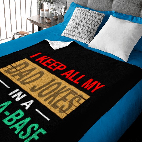 Funny dad jokes gift idea Baby Blankets