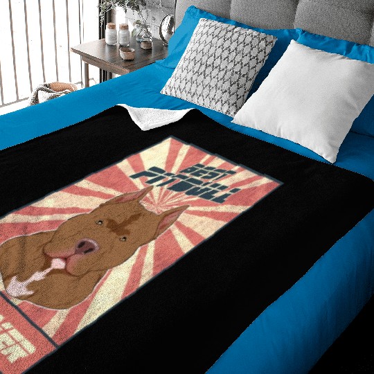 Best Pitbull Dad Ever I Pitbull Lover Baby Blankets