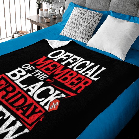 Official Member Of The Black Friday Crew Baby Blankets