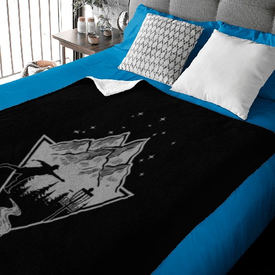 Disc Golf - Disc Golfing Player Ultimate Frisbee Baby Blankets