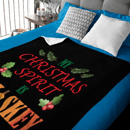 Christmas Spirit Whiskey Baby Blankets
