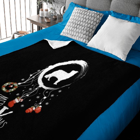 dog dreamcatcher Christmas Border Collie Baby Blankets