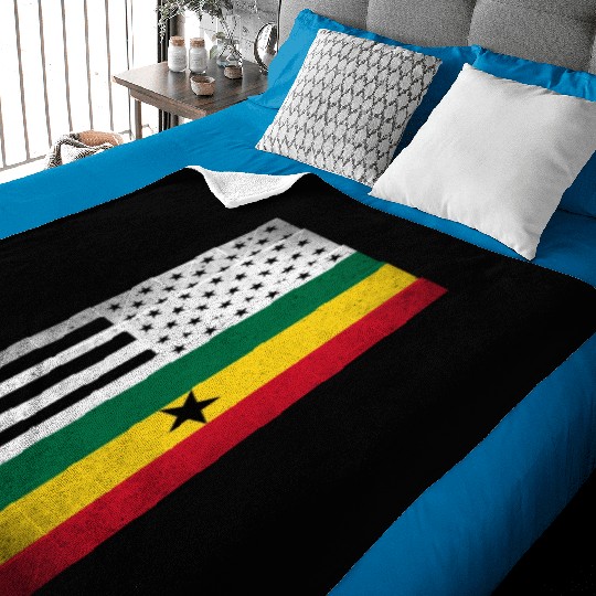 Ghana Design for proud Ghanaian Americans Baby Blankets