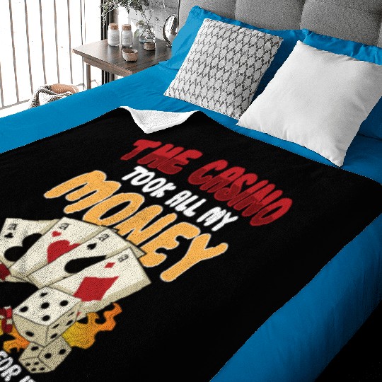 Poker Casino Poker Player Gambling Roulette Gift Baby Blankets