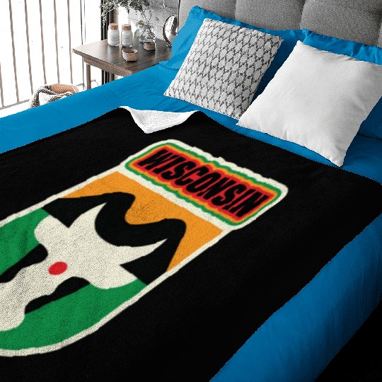 US States WISCONSIN Baby Blankets