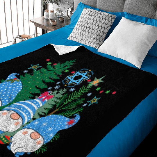 Merry Christmukkah, Jewish Christmas, Hanukkah Baby Blankets