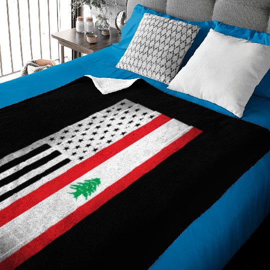 Lebanon Design for proud Lebanese Americans Baby Blankets