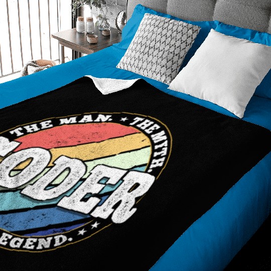 Coder. The man. The myth. The legend. Baby Blankets