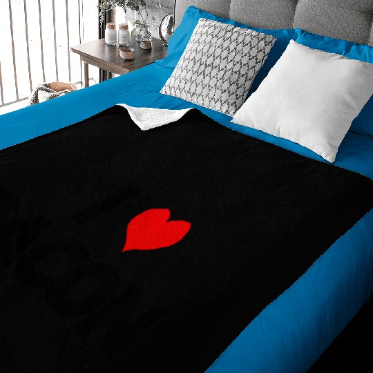 I Love Bacon Baby Blankets