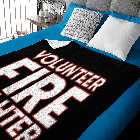 Volunteer Fire Fighter Fire Department Firefighter Baby Blankets