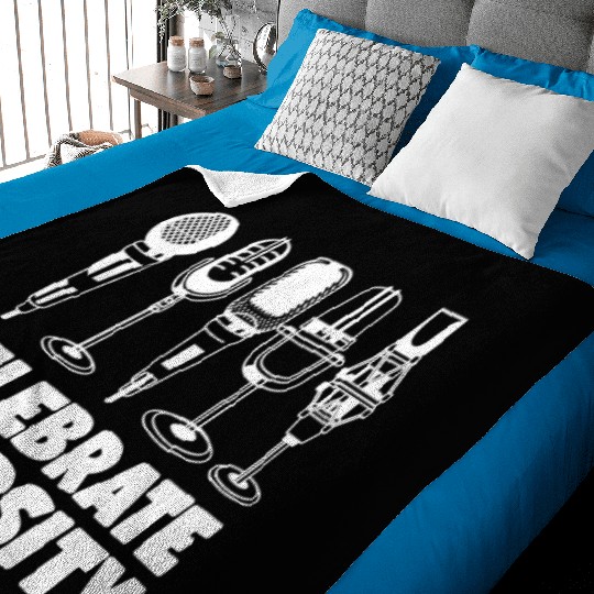 Karaoke Singer Microphone Vocalist Baby Blankets