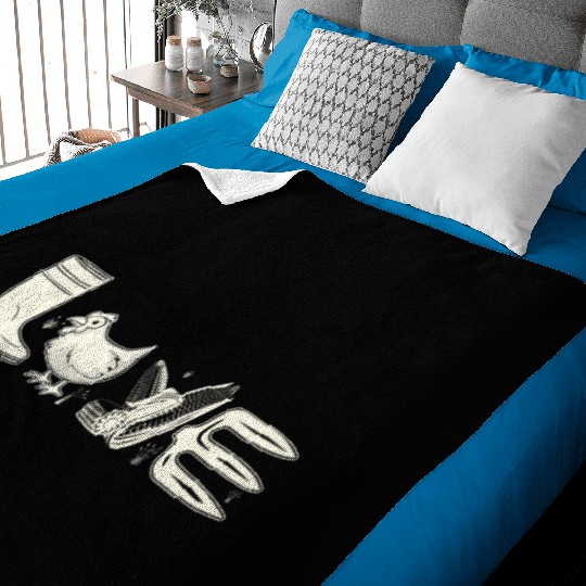 Agriculture Local Farmers Chicken Corn Farming Baby Blankets