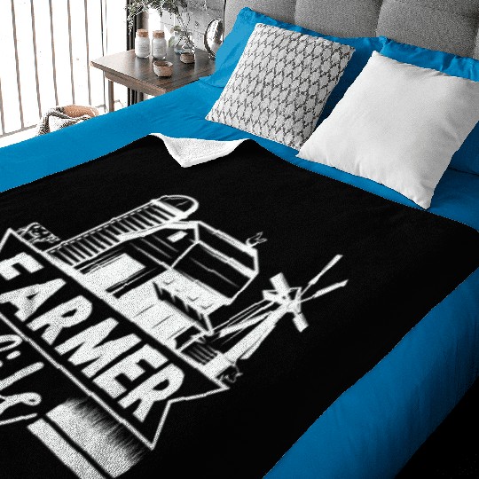 Farmer Life Agriculture Local Farm Baby Blankets