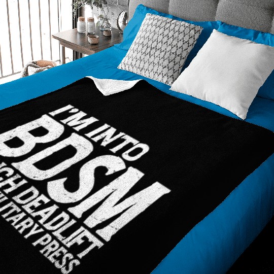 Im Into BDSM Bench Squat Deadlift Military Press19 Baby Blankets
