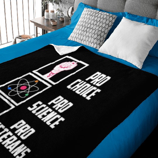 Pro Choice Pro Science Pro Veterans Liberal Democr Baby Blankets