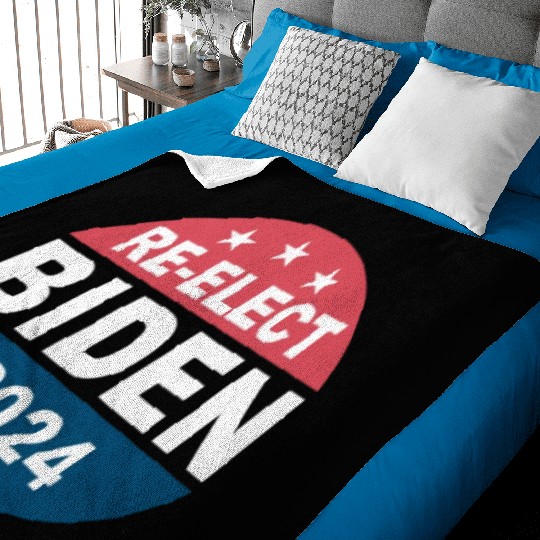 Re-Elect Joe Biden 2024 Democrats Baby Blankets