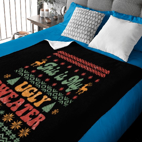 This is my ugly sweater sublimation Baby Blankets