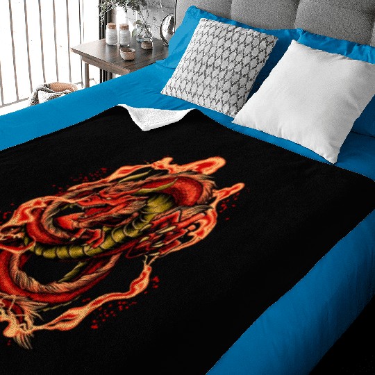RACING DRAGON Baby Blankets