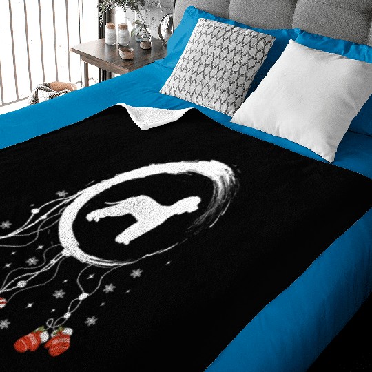 dog dreamcatcher Christmas Irish Water Spaniel Baby Blankets