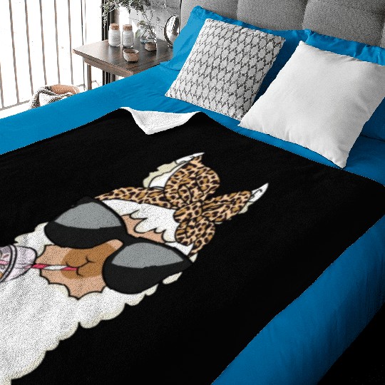 Llama Leopard Girls Women Alpaca Lover Baby Blankets