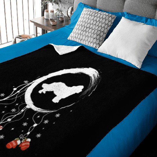 dog dreamcatcher Christmas Newfoundland Baby Blankets