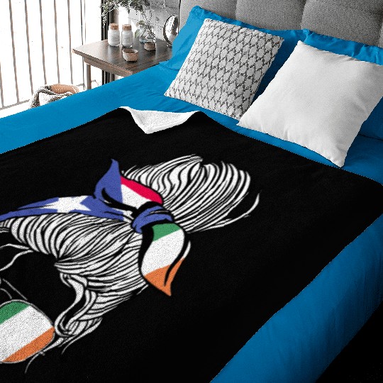 Puerto Rico Flag Ireland Grown Women Girl Country Baby Blankets