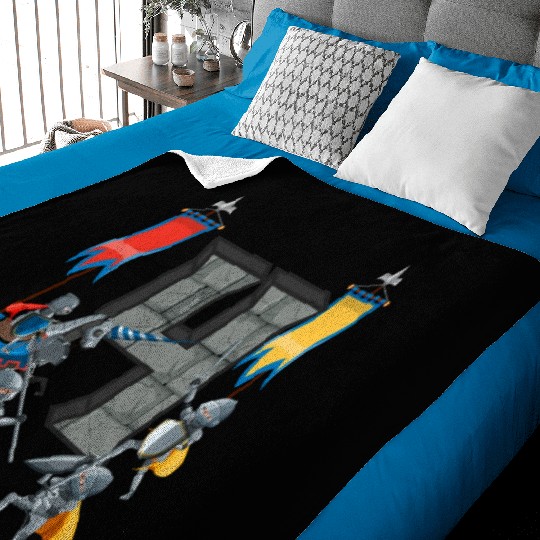 Medieval Knights Middle Ages History Castle 4th Baby Blankets