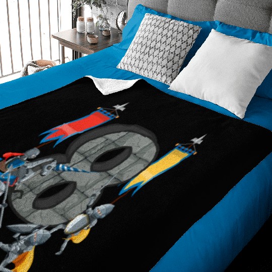 Medieval Knights Middle Ages History Castle 8th Baby Blankets