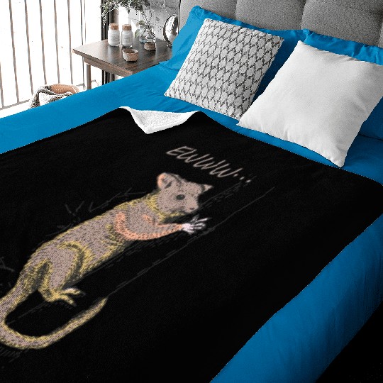 Funny Opossum, Opossum EWWW Baby Blankets