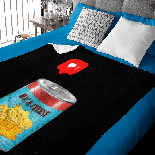 Mac and Cheese lover Baby Blankets