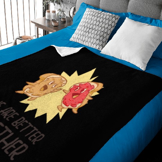 Siblings Peanut Butter Jelly Toast Big Brother Baby Blankets