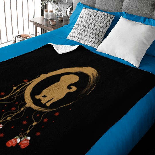 dog dreamcatcher Christmas Shih Tzu Baby Blankets