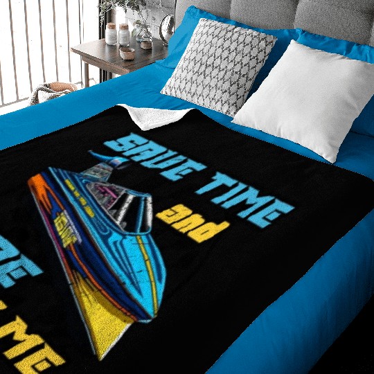 Drag Boat Racing Racer Speed Boat Driver Baby Blankets
