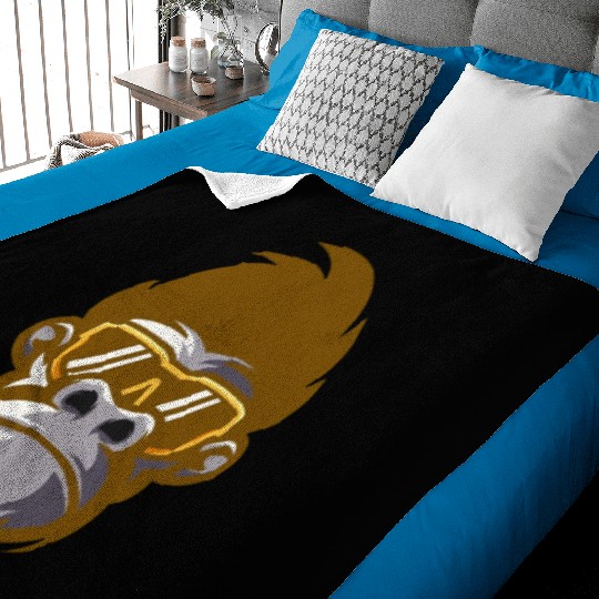 monkey face Baby Blankets