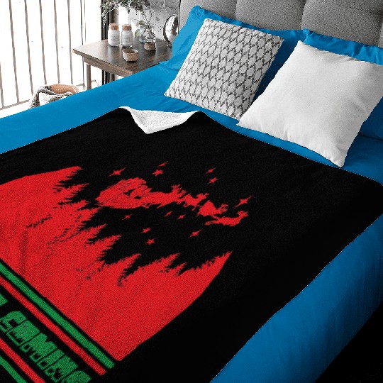 Santa is coming Baby Blankets