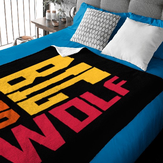 big bad wolf quote Baby Blankets