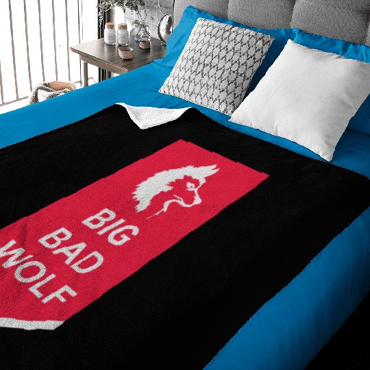 big bad wolf quote Baby Blankets